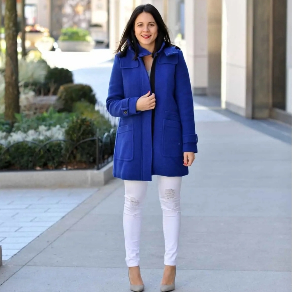 Banana republic royal blue wool coat